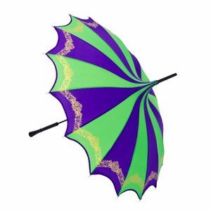 Mardi Gras Parasol Style Umbrella (Cosmetic Blemish)